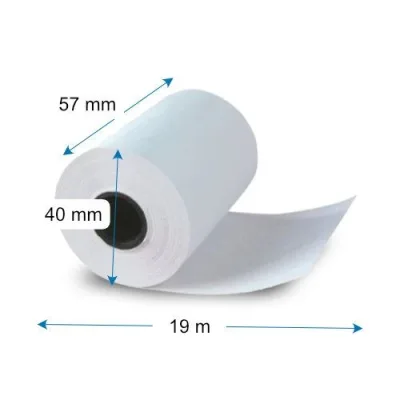 57*40 mm ( 48 gr) 14-17mm core 48 gr. 19 méter BANKKÁRTYA TERMINÁL( POS) és PÉNZTÁRGÉP szalag