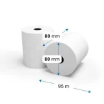 80*80 mm ( 48 gr) 8-10 mm core 48 gr. 95 méter Blokknyomtatóba való szalag