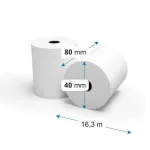 80*40 mm ( 55 gr) 14-17mm core 55 gr. 16,3 méter Blokknyomtatóba való szalag