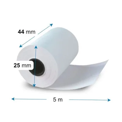 44*25mm ( 55 gr) 5 méter TAXAMÉTER szalag 10-15mm papír core